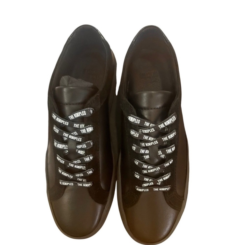The Kooples NIB Women's Black Leather Sneakers FR 36 / US‎ 5 MSRP $295